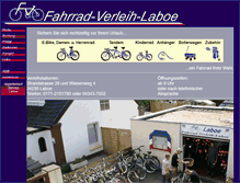 Tablet Screenshot of fahrradverleih-laboe.de